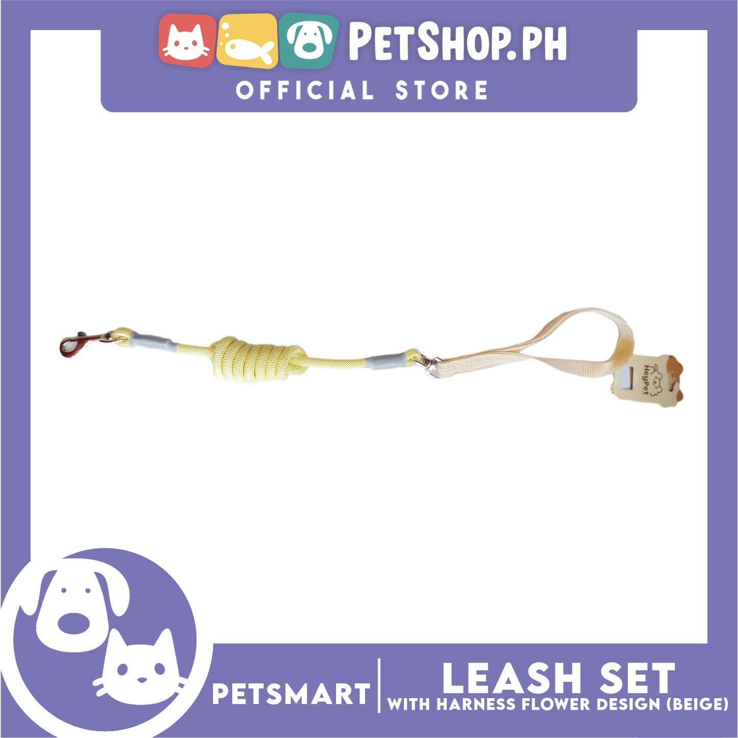 Pet Harness with Leash (Blue Green) Flower Design