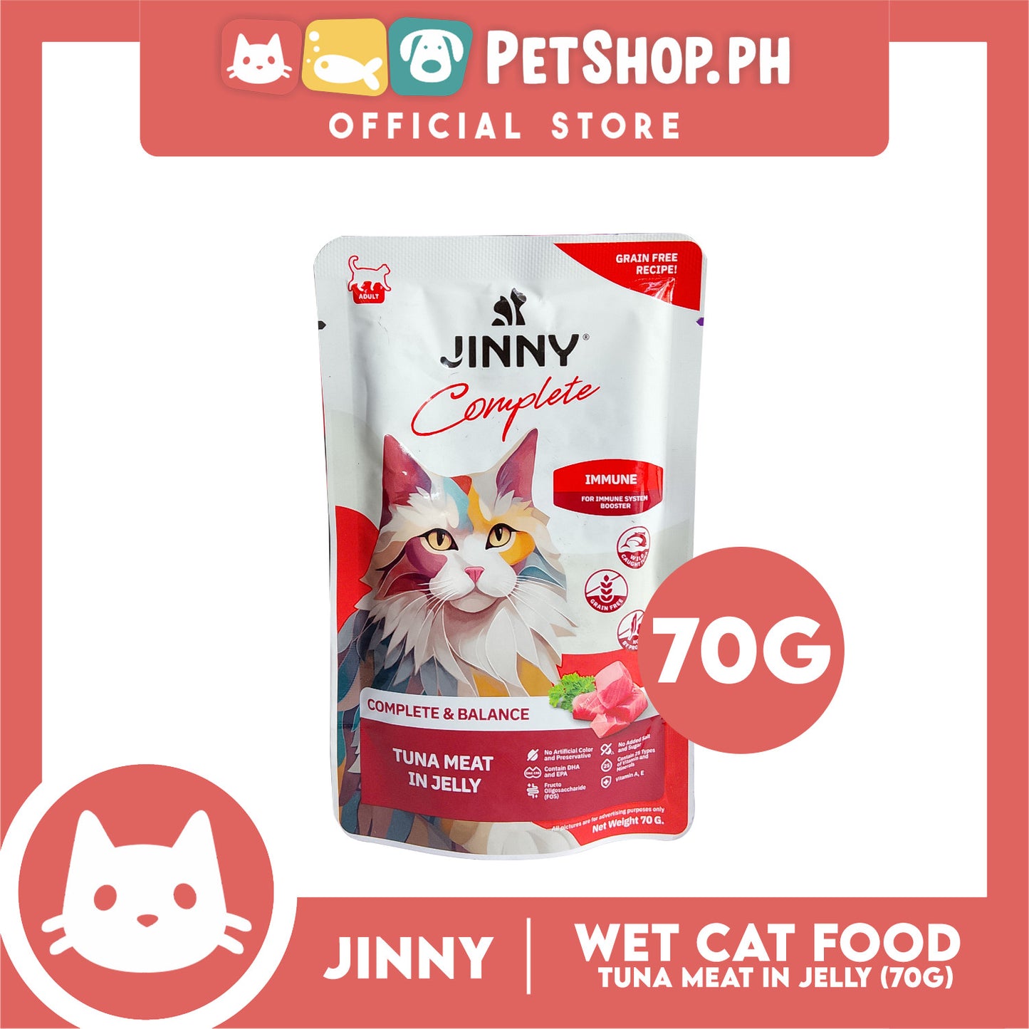 Jinny Urinary Complete and Balance (Tuna Meat in Jelly) Flavor Cat Wet Food