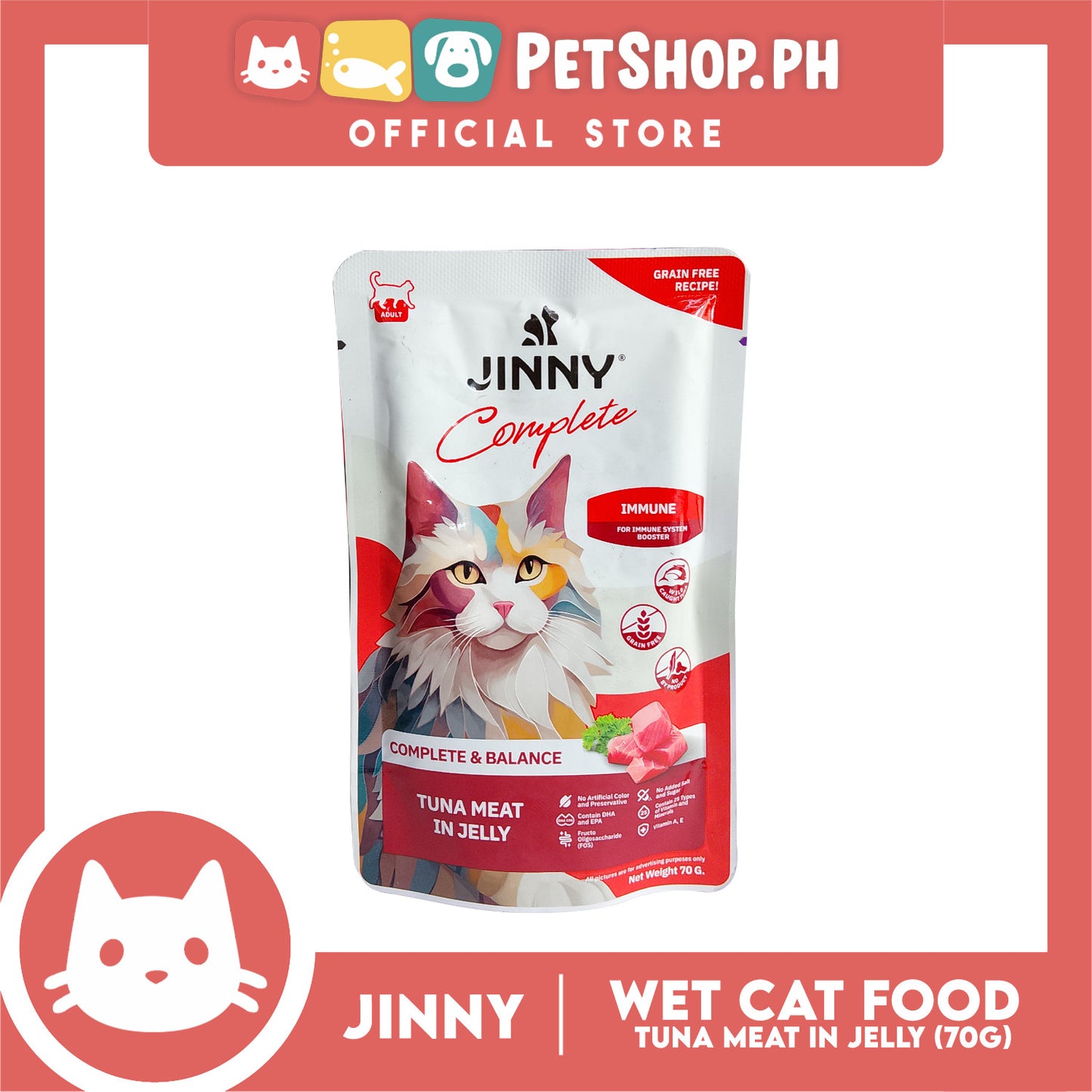 Jinny Urinary Complete and Balance (Tuna Meat in Jelly) Flavor Cat Wet Food