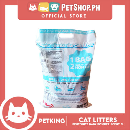 Petking Bentonite Cat Litter (Baby Powder Scented) 10L 8kgs