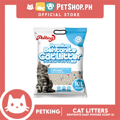 Petking Bentonite Cat Litter (Baby Powder Scented) 10L 8kgs