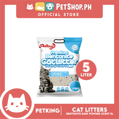 Petking Bentonite Cat Litter (Baby Powder Scented) 5L 4kgs