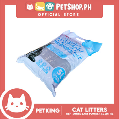 Petking Bentonite Cat Litter (Baby Powder Scented) 5L 4kgs