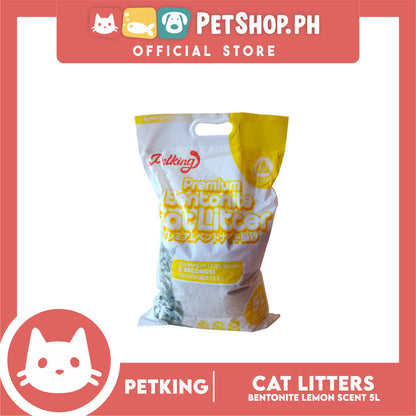 Petking Bentonite Cat Litter (Lemon Scented) 5L 4kgs