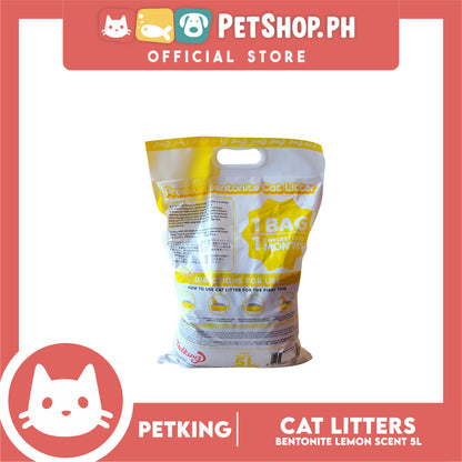 Petking Bentonite Cat Litter (Lemon Scented) 5L 4kgs