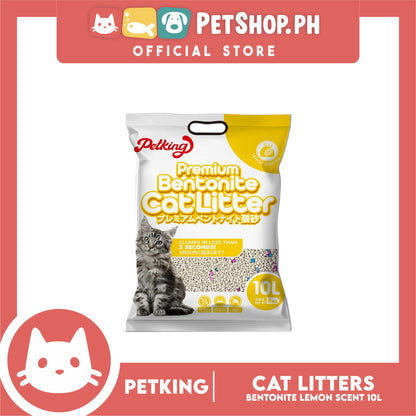 Petking Bentonite Cat Litter (Lemon Scented) 10L 8kgs
