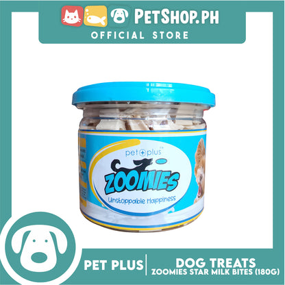 Pet Plus Zoomies Star Milk Bites Dog Treats 180g