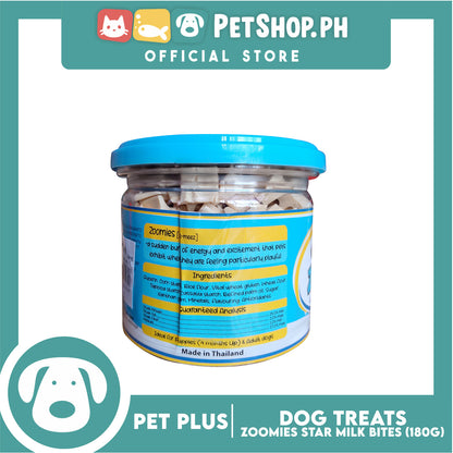 Pet Plus Zoomies Star Milk Bites Dog Treats 180g