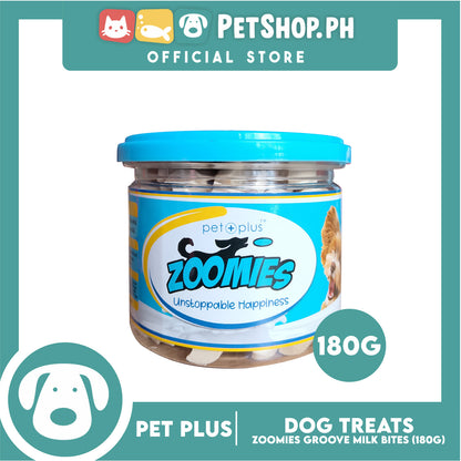 Pet Plus Zoomies Groove Milk Bites Dog Treat 180g