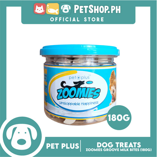 Pet Plus Zoomies Groove Milk Bites Dog Treat 180g