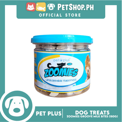 Pet Plus Zoomies Groove Milk Bites Dog Treat 180g