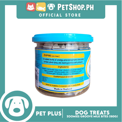 Pet Plus Zoomies Groove Milk Bites Dog Treat 180g