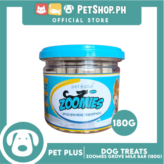 Pet Plus Zoomies Groove Milk Bars Dog Treats 180g