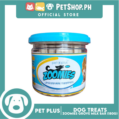 Pet Plus Zoomies Groove Milk Bars Dog Treats 180g