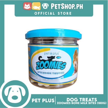 Pet Plus Zoomies Bone Milk Bars Dog Treat 180g