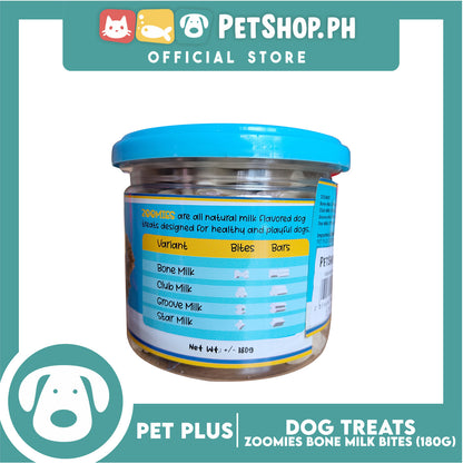 Pet Plus Zoomies Bone Milk Bars Dog Treat 180g