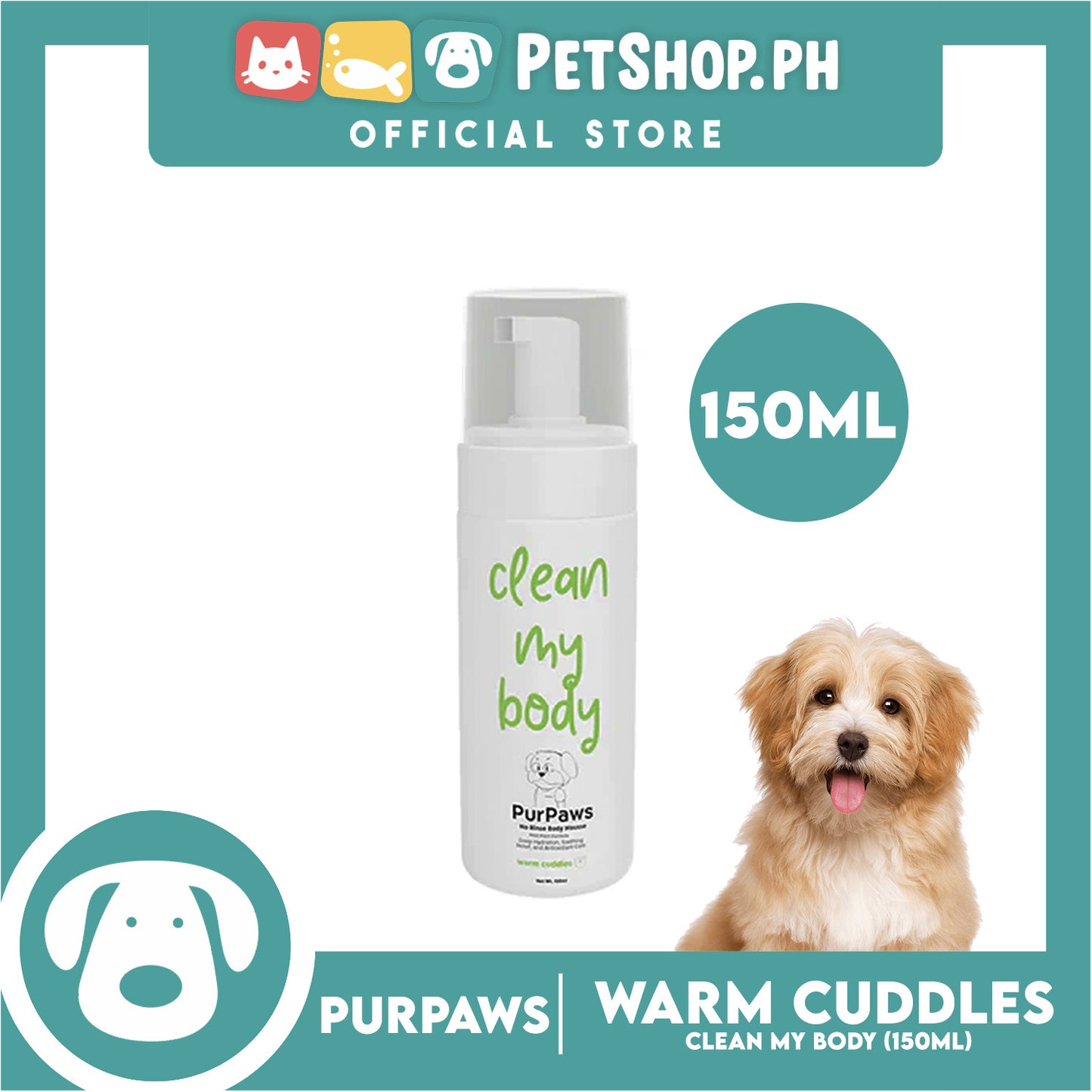 Purpaws Clean My Body Warm Cuddles 150ml