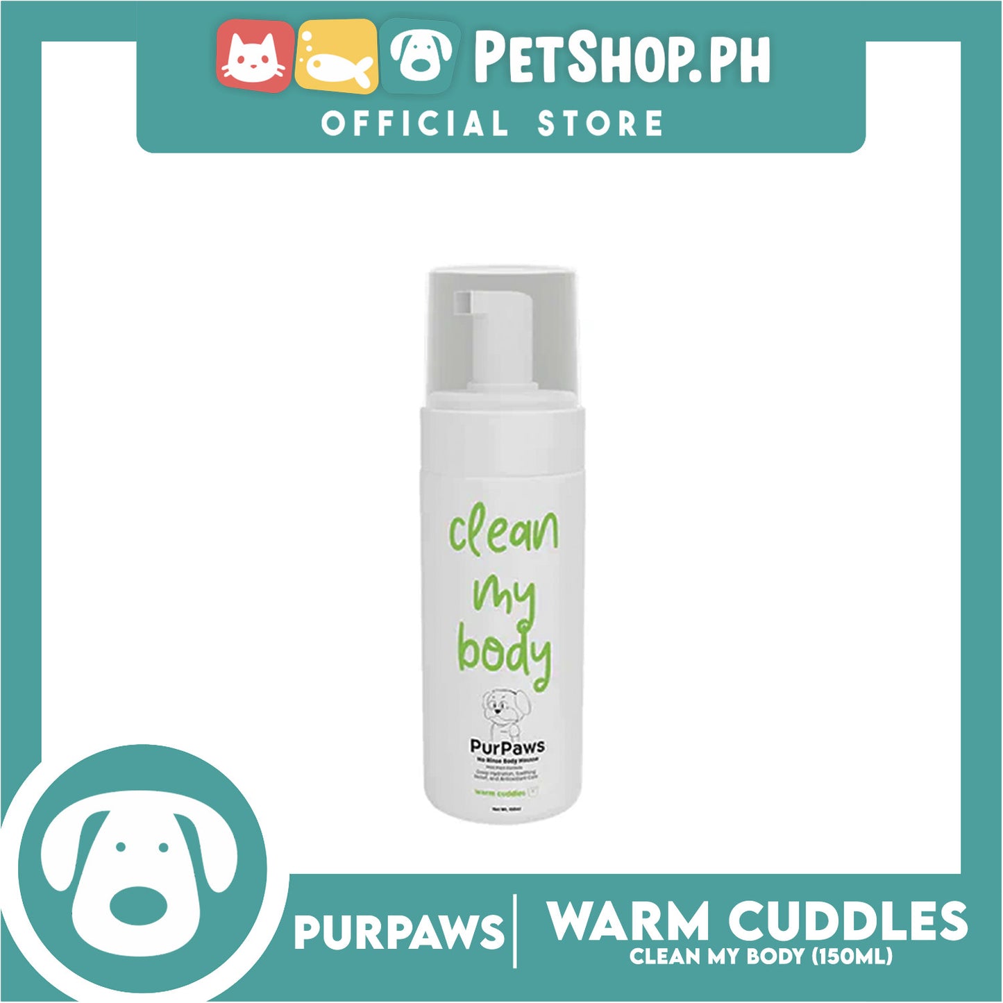 Purpaws Clean My Body Warm Cuddles 150ml