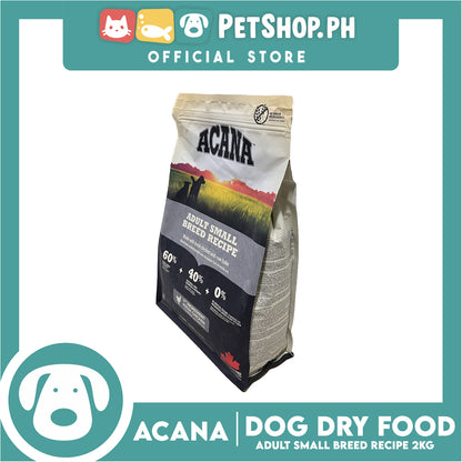Acana Adult Small Breed Recipe Dog Food 2kg - Made with Fresh Chicken and Raw Hake