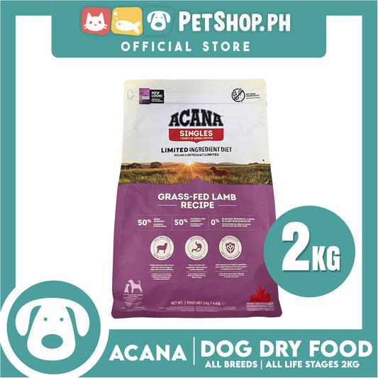 Acana Grass-Fed Lamb Recipe Dog Food 2kg - Limited Ingredient Diet