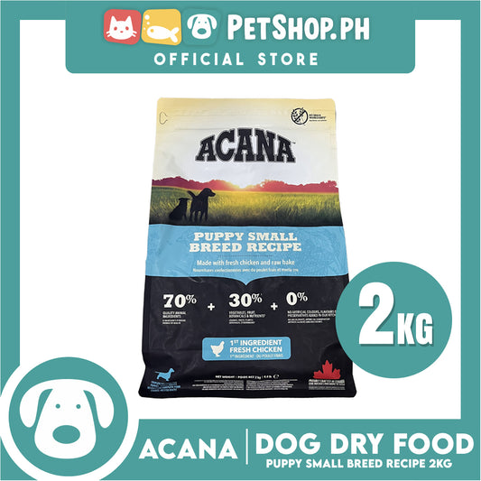 Acana Puppy Small Breed Recipe Dog Food 2kg - Made with Fresh Chicken and Raw Hake