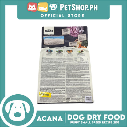 Acana Puppy Small Breed Recipe Dog Food 2kg - Made with Fresh Chicken and Raw Hake
