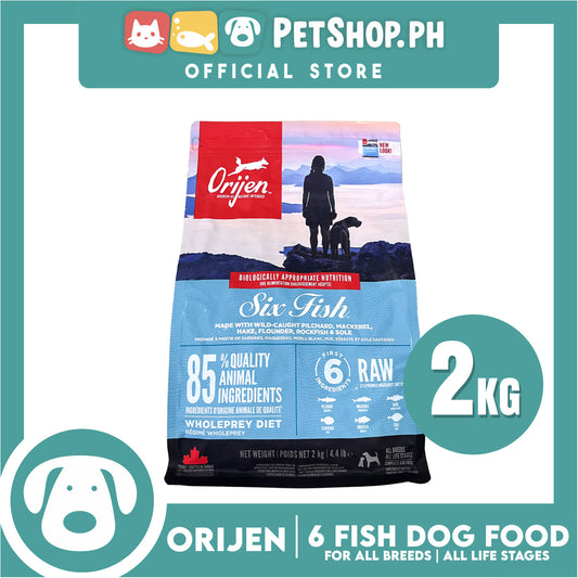 Orijen Six Fish  Dog Dood for All Breeds 2kg  - Made with Six Fishes