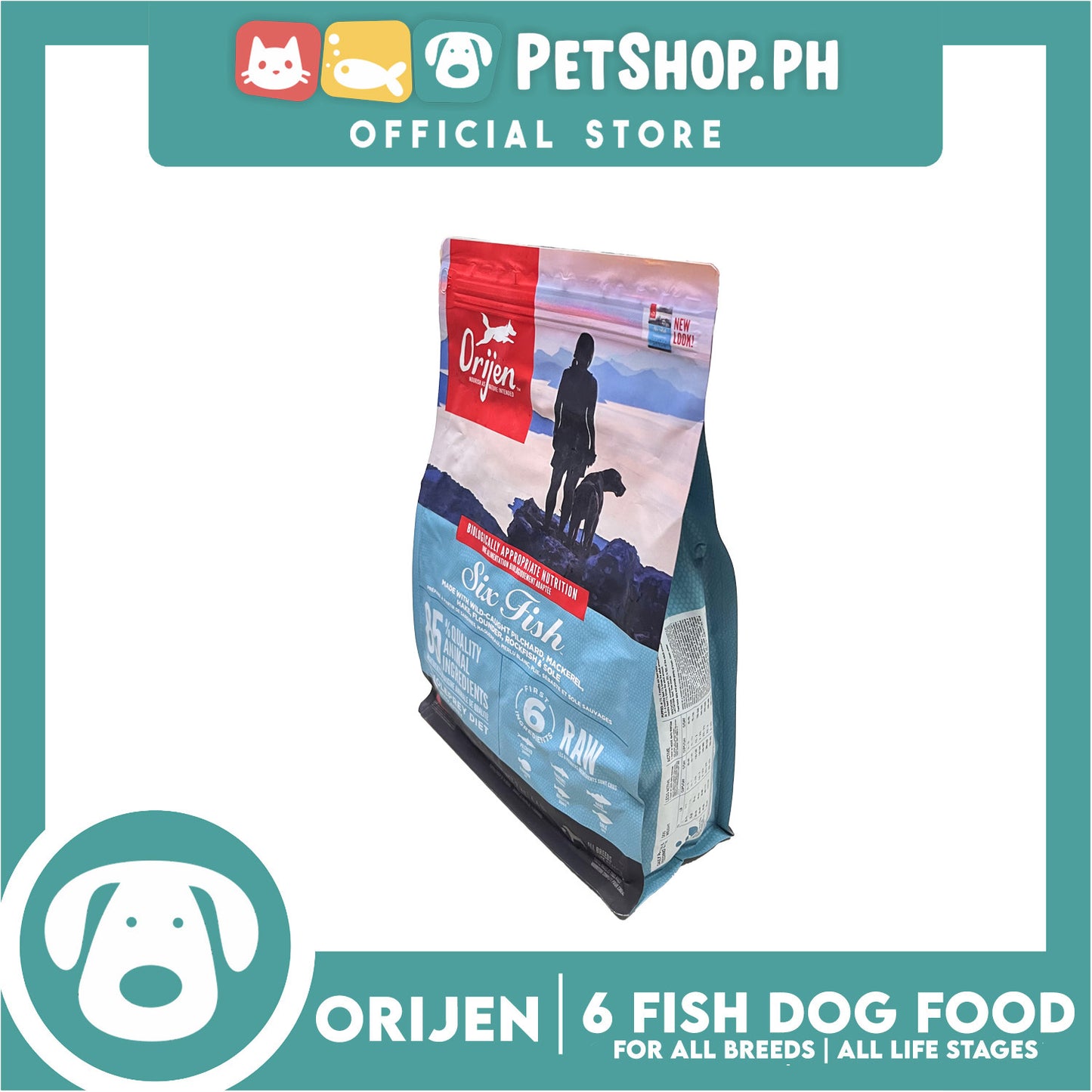 Orijen Six Fish  Dog Dood for All Breeds 2kg  - Made with Six Fishes