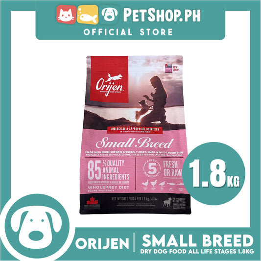 Orijen Dog Food fo All Small Breeds 1.8kg - No Grain Ingredients
