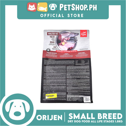 Orijen Dog Food fo All Small Breeds 1.8kg - No Grain Ingredients
