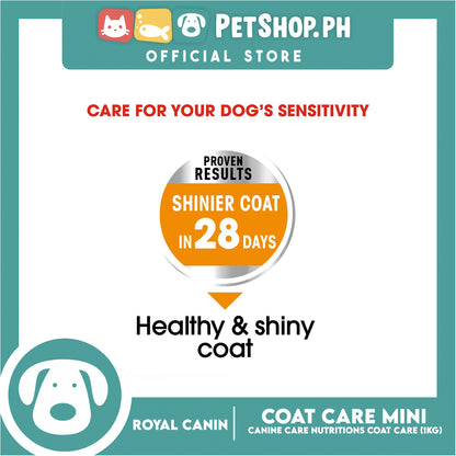 Royal Canin Coat Care (1kg) Adult Dry Dog Food - Canine Care Nutrition