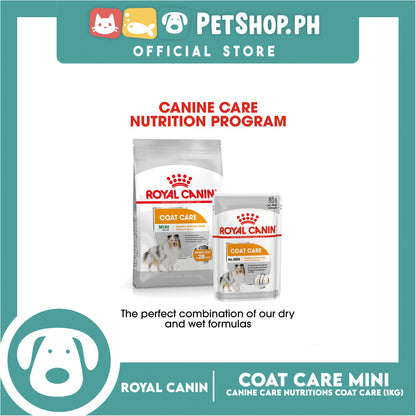Royal Canin Coat Care (1kg) Adult Dry Dog Food - Canine Care Nutrition