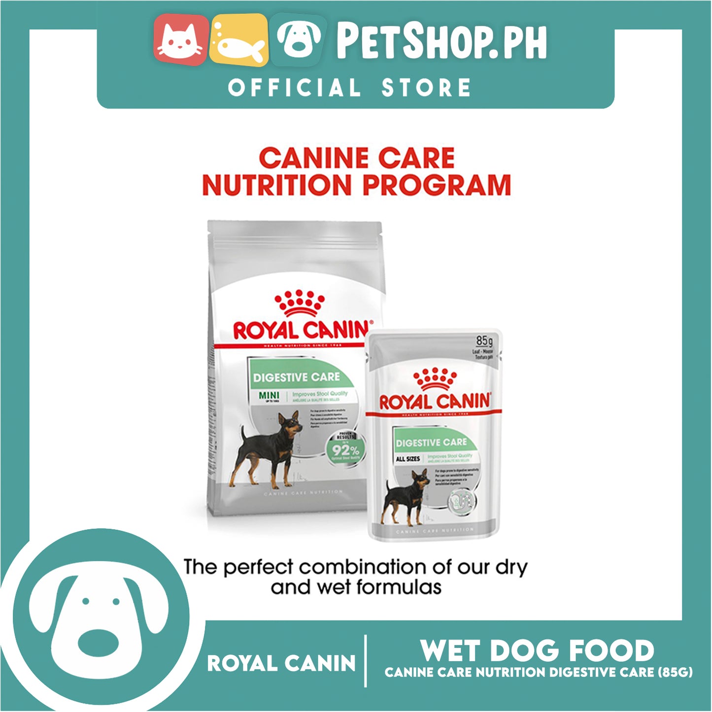 Royal Canin Canine Care Nutrition Digestive Care (85g) Adult Wet Dog Food