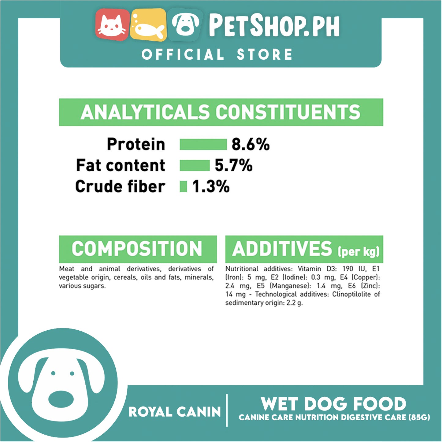 Royal Canin Canine Care Nutrition Digestive Care (85g) Adult Wet Dog Food