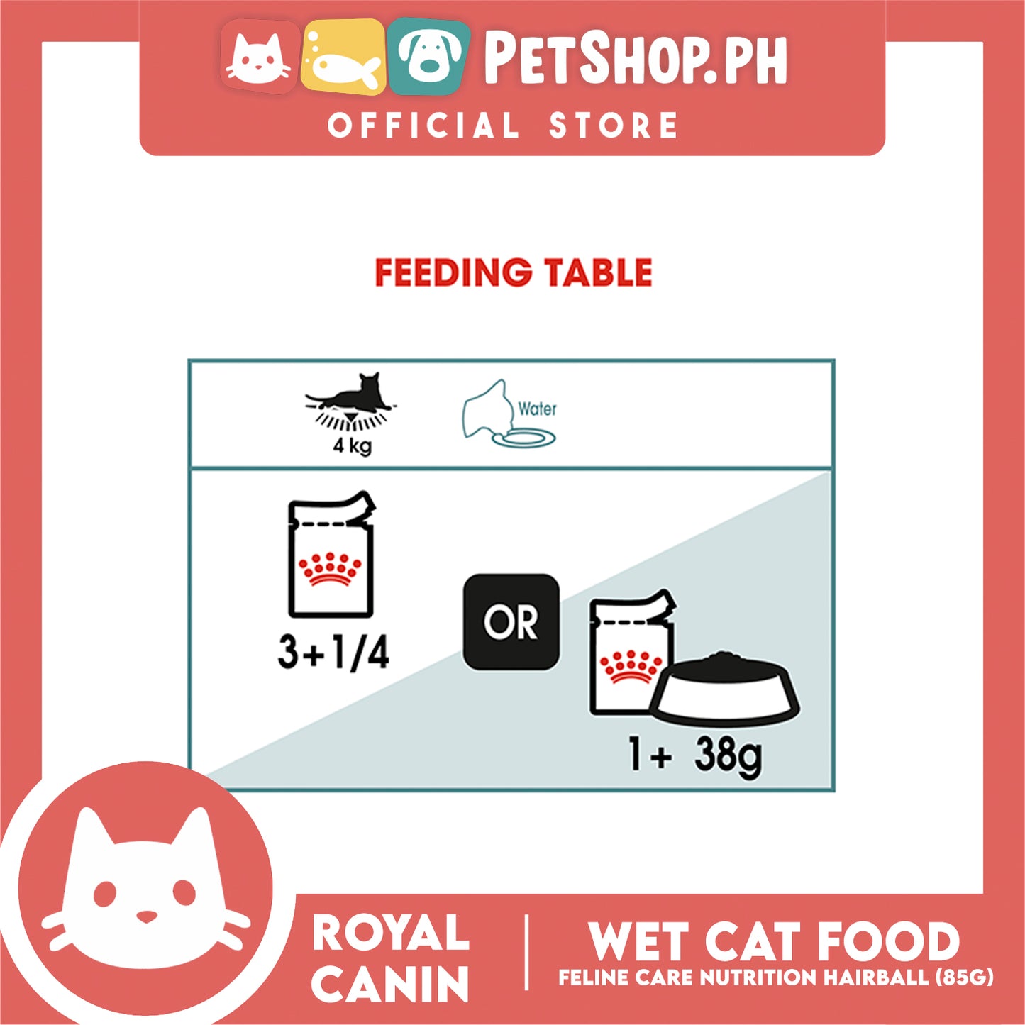 Royal Canin Hairball Care Chunks in Gravy (85g) Adult Wet Cat Food - Feline Care Nutrition
