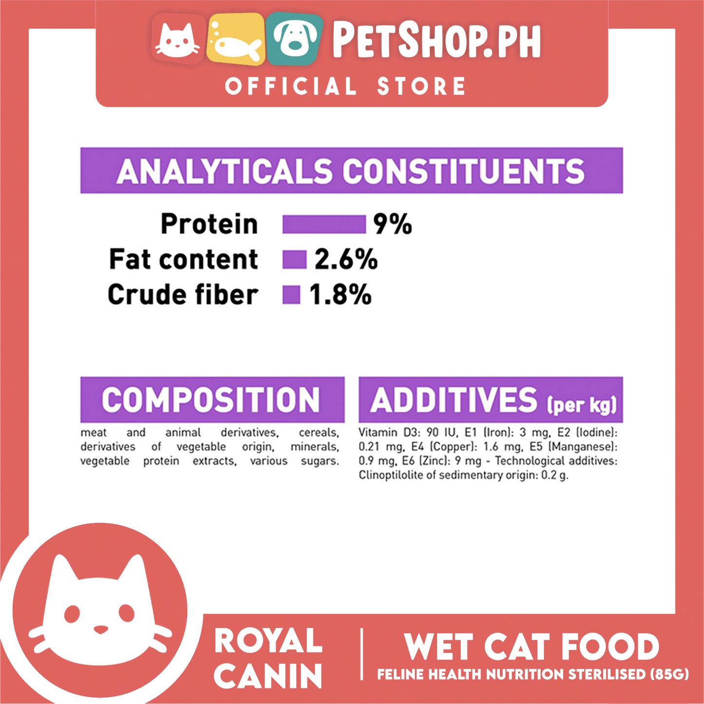 Royal Canin Sterilized Chunks in Gravy (85g) Adult Wet Cat Food - Feline Health Nutrition