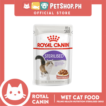 Royal Canin Sterilized Chunks in Gravy (85g) Adult Wet Cat Food - Feline Health Nutrition