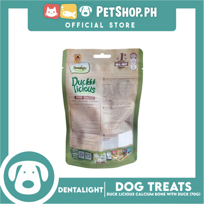 Dentalight Duck Licious Premium Jerky (Calcium Bone with Duck) Oven-roasted 70grams