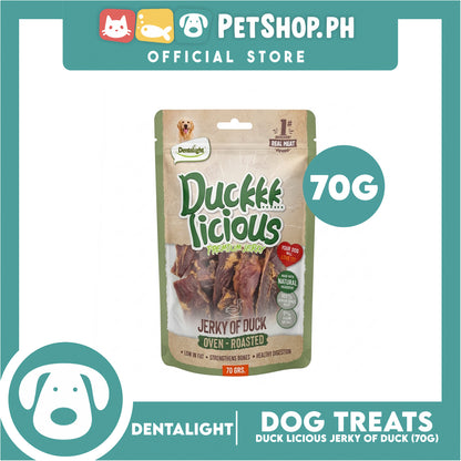 Dentalight Duck Licious Premium Jerky (Jerky of Duck) Oven-roasted 70grams