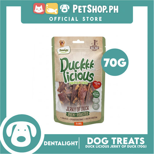 Dentalight Duck Licious Premium Jerky (Jerky of Duck) Oven-roasted 70grams