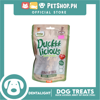 Dentalight Duck Licious Premium Jerky (Jerky of Duck) Oven-roasted 70grams