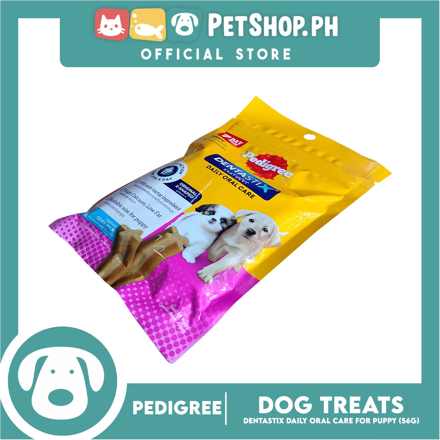 Pedigree Dentastix for Puppy 7 Day Pack Daily Oral Care 56g