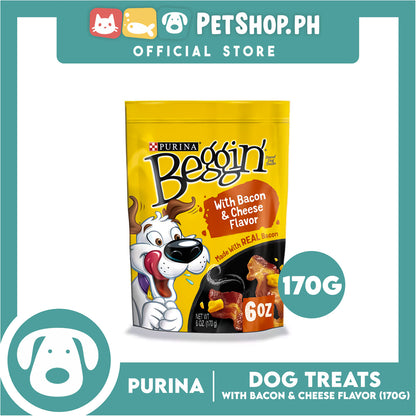 Purina Beggin Dog Treats Bacon &amp; Cheese Flavor 170G 6 oz