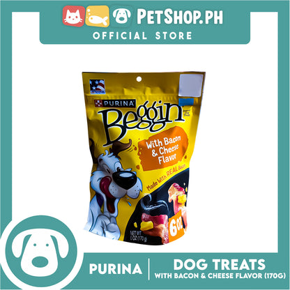 Purina Beggin Dog Treats Bacon &amp; Cheese Flavor 170G 6 oz