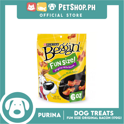 Purina Begging Dog Treats Fun Size Original with Bacon