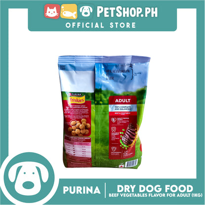 Purina Friskies Beef and Vegetable Adult Dog Food 1kg