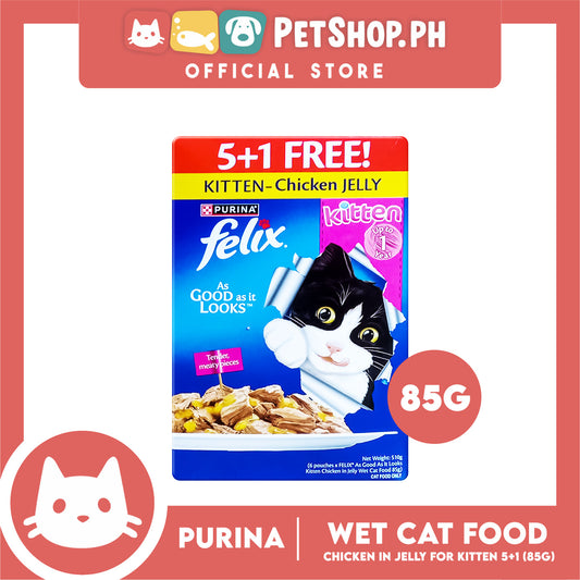 Purina Felix 5+1 Chicken in Jelly for Kitten 510g