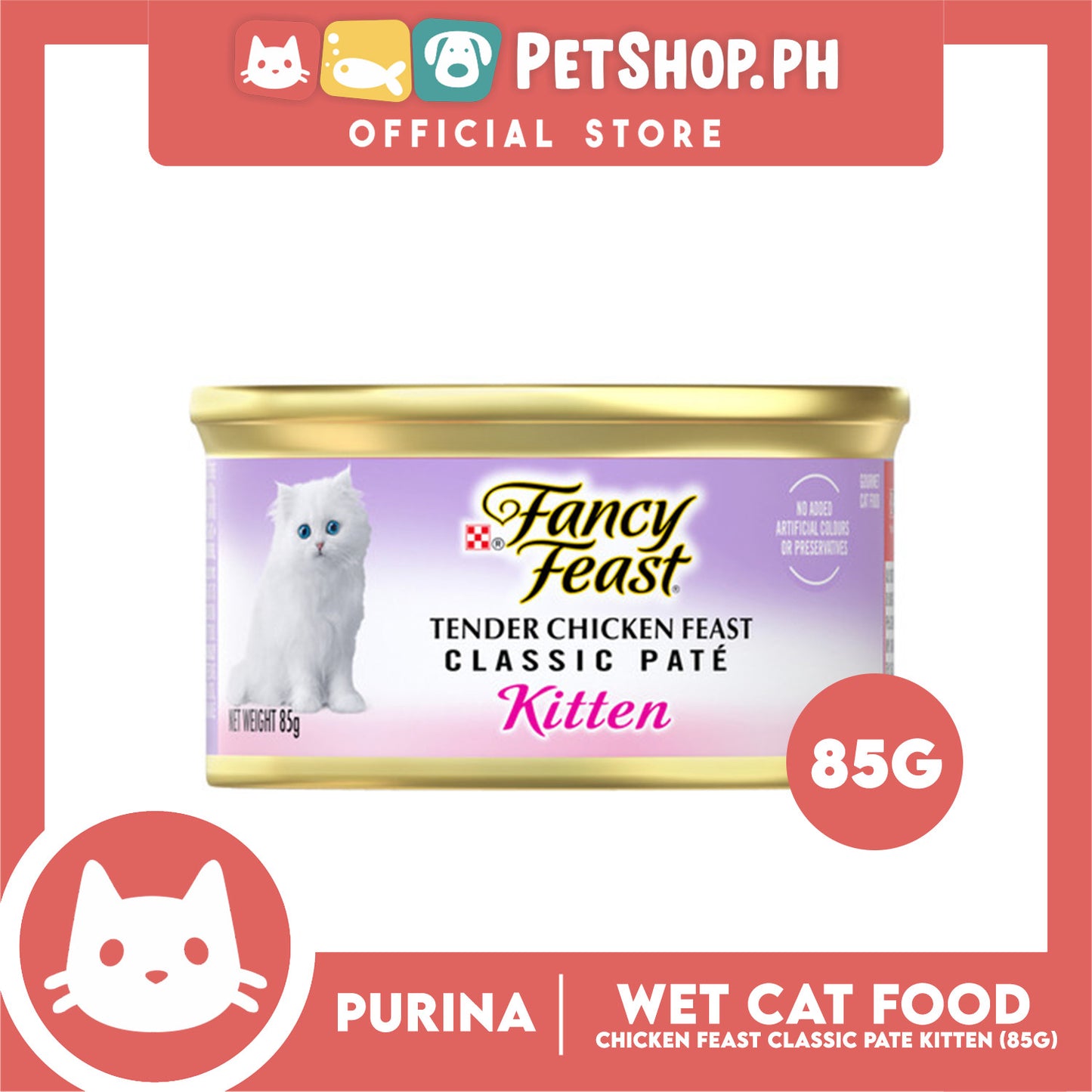 Purina Fancy Feast Classic Pate Tender Chicken Feast Kitten Wet Cat Food