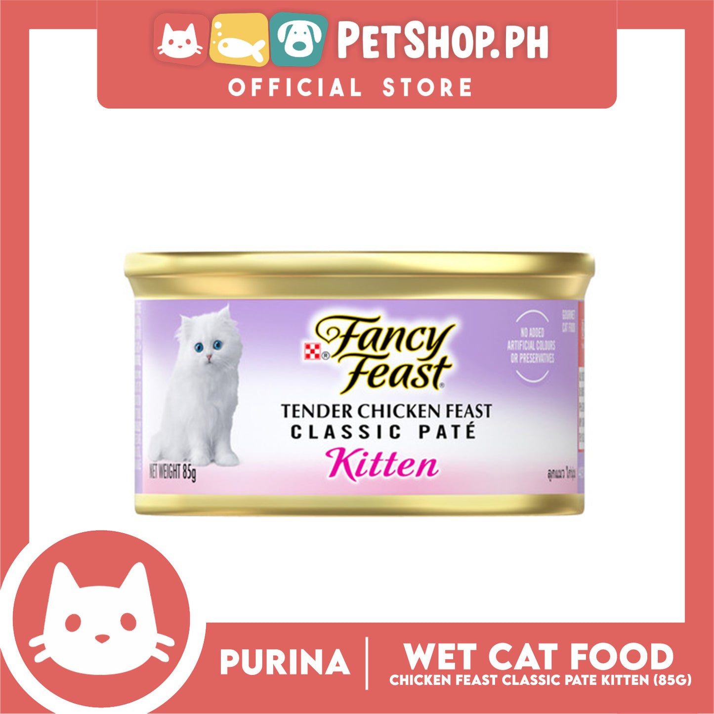 Purina Fancy Feast Classic Pate Tender Chicken Feast Kitten Wet Cat Food