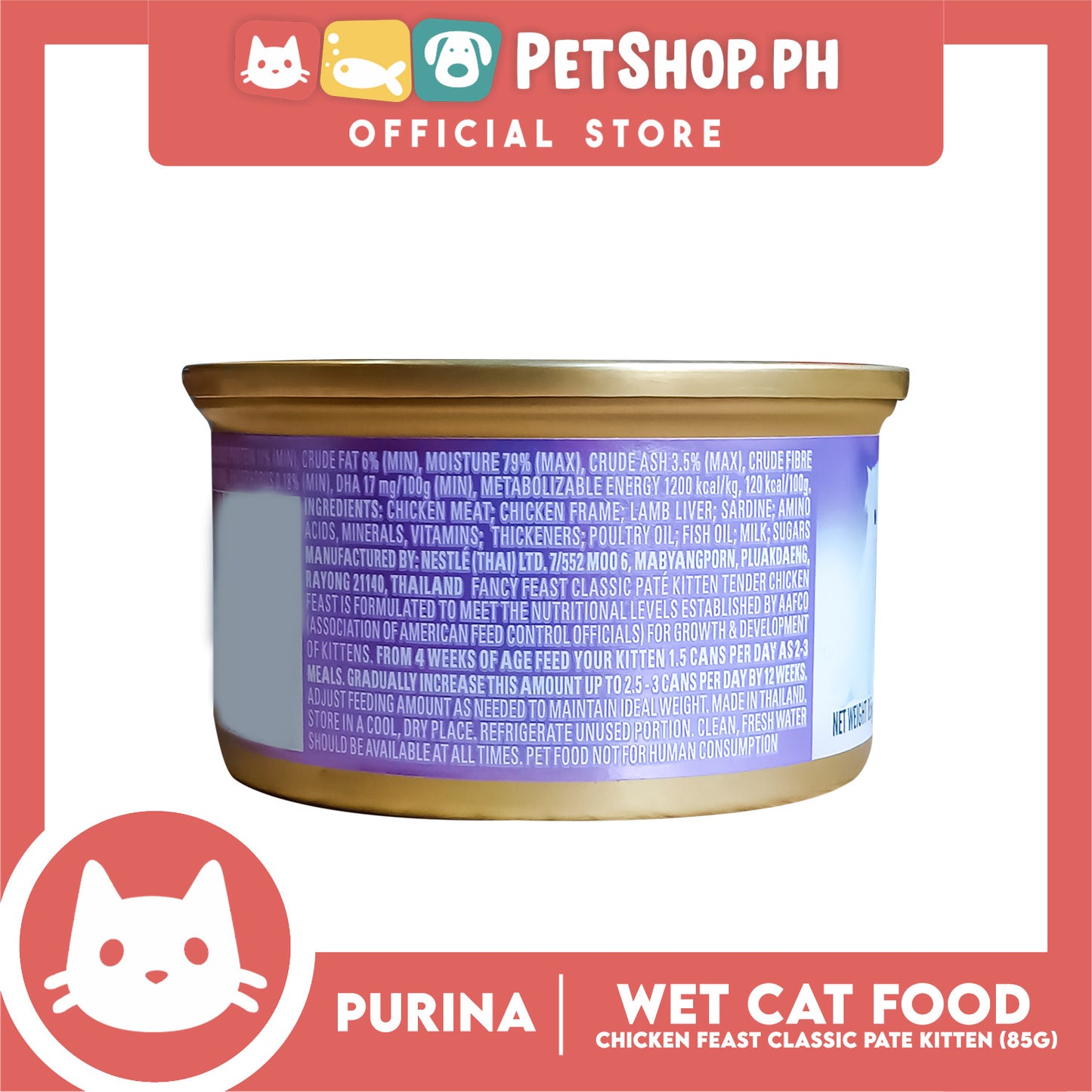 Purina Fancy Feast Classic Pate Tender Chicken Feast Kitten Wet Cat Food